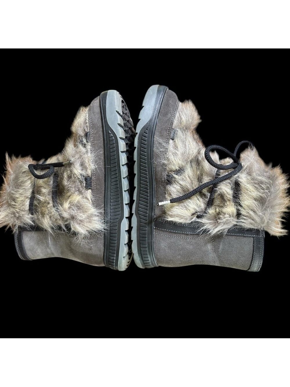 Oscar Sport-Après-Ski Winter Boots. Suede/Fur Boho Sz 8. Made in Italy. EUC!!! - Picture 9 of 16